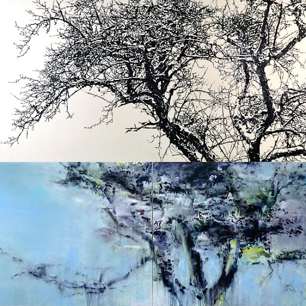 Vom Baum zur Abstraktion- Zeichnung und Malerei (Acryl/Pastell)