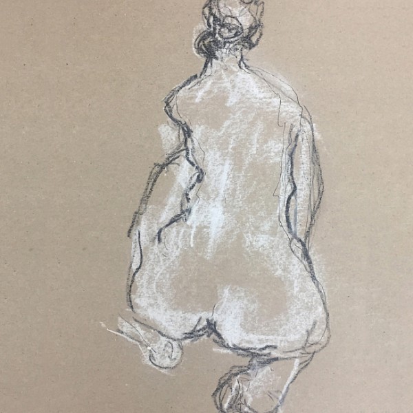Bekleidete Figur und Akt im Raum_intensiv  (Veranstaltungsort Werk4art, Winnenden)