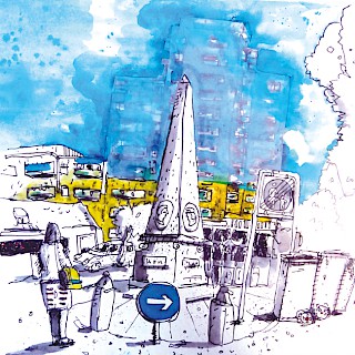 Urban Sketching mit Stift und Aquarell (Veranstaltungsort Werk4art, Winnenden)