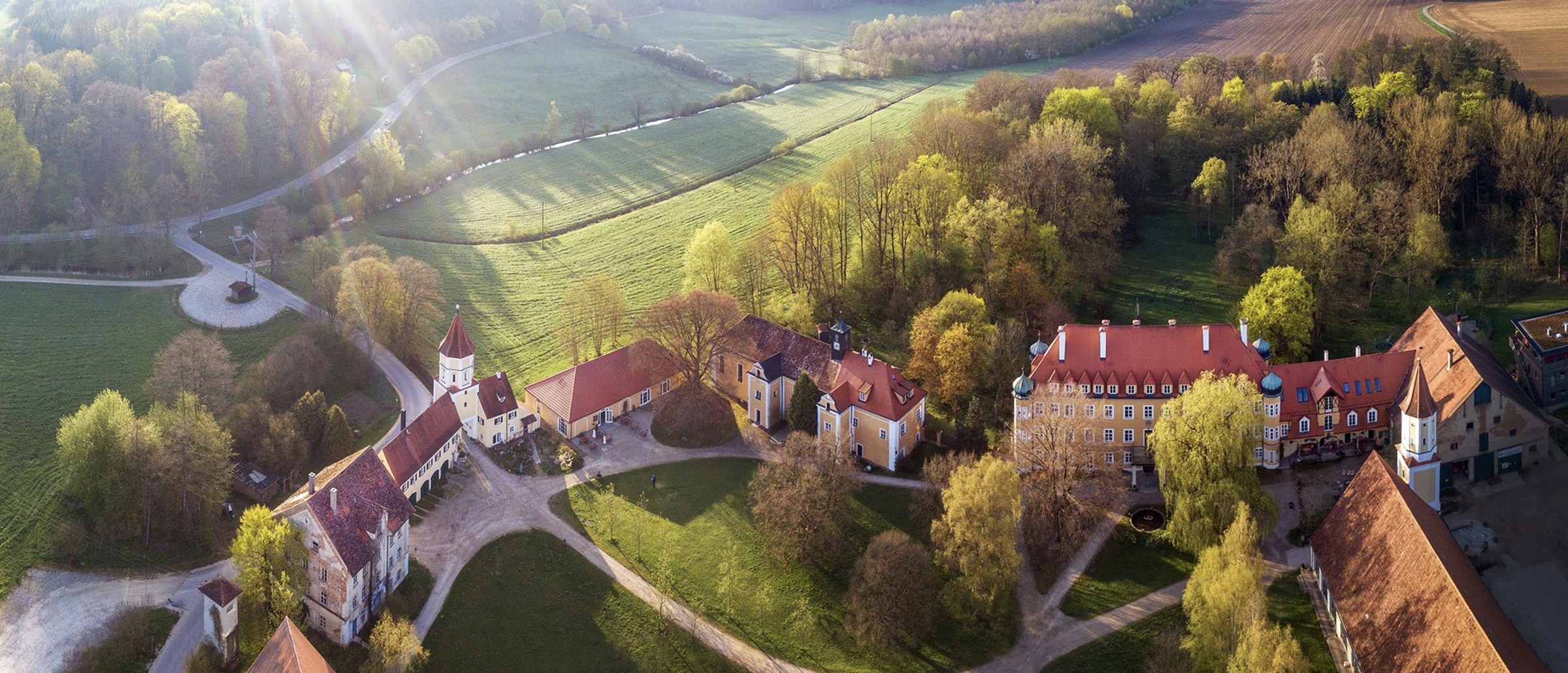 Schloss Blumenthal von oben